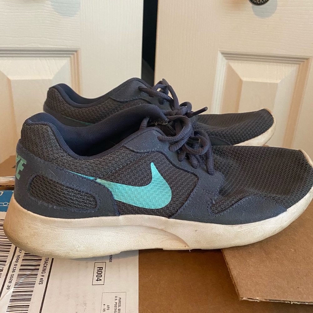 Gray and Turquoise Nike Sneakers